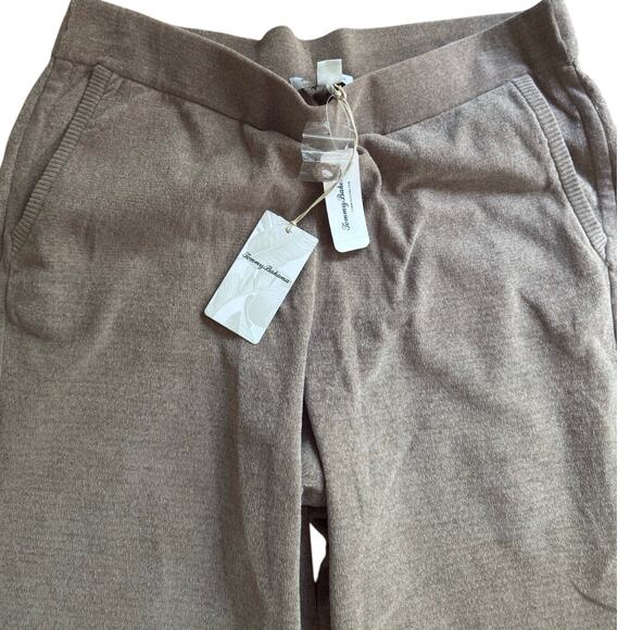 $138 Tommy Bahama Sea Light Chenille Sweater Jogger Pants | XL, Cinder Wood Tan - Picture 2 of 3